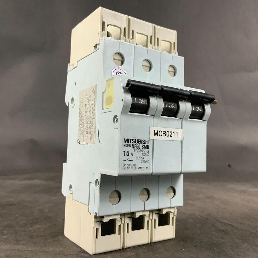 Used MITSUBISHI NF50-SMU3P15A CIRCUIT BREAKER ($30 OBO)