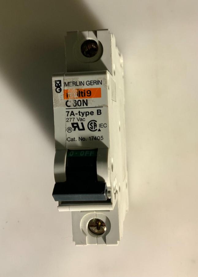 Used MERLIN GERIN MULTI9 C60N 7A-type B 277V ($49.99 OBO)