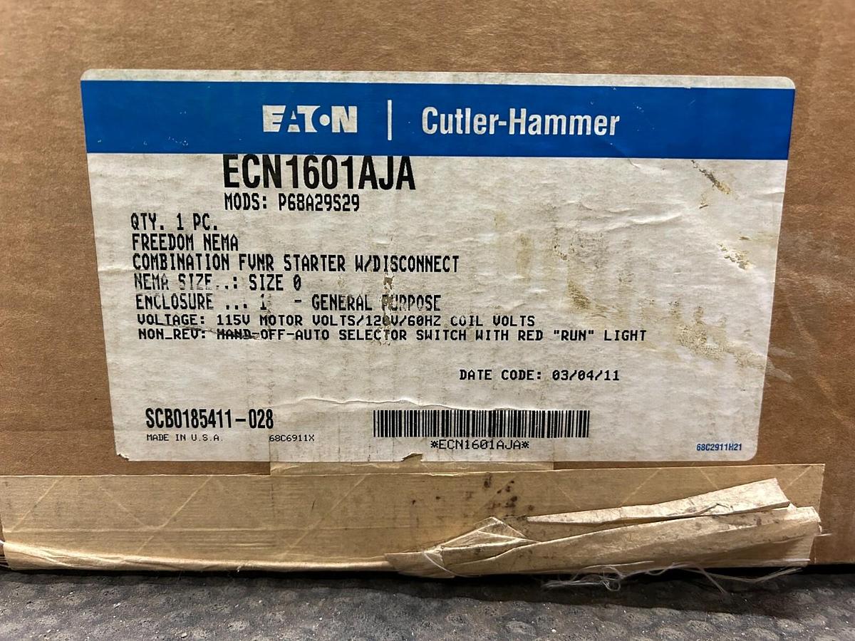 Used Eaton Cutler Hammer ECN1601AJA Freedom Starter ($1,100) (2 TOTAL) NEW OPEN BOX!