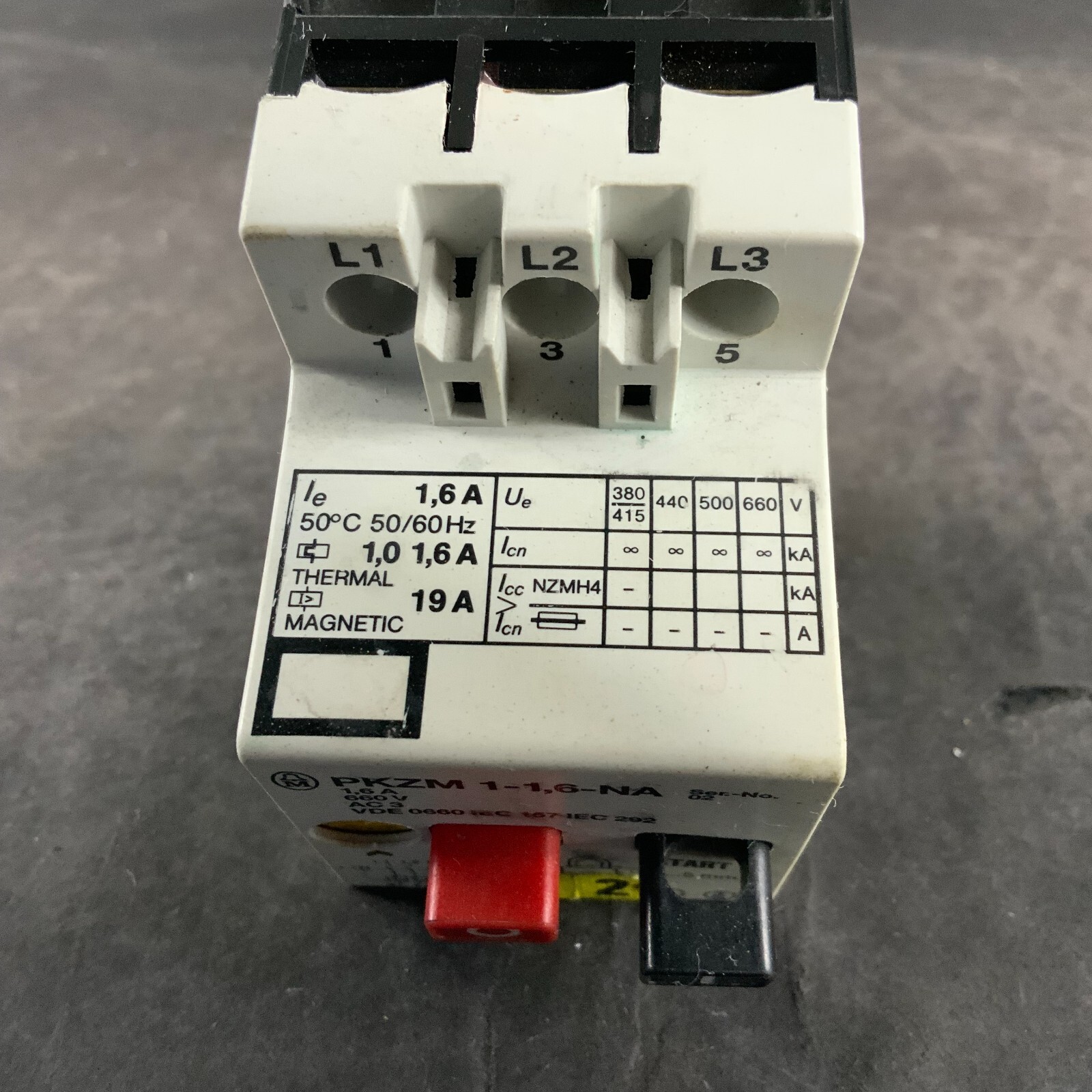 Used KLOCKNER MOELLER PKZM-1-1.6-NA STARTER ($50 OBO)
