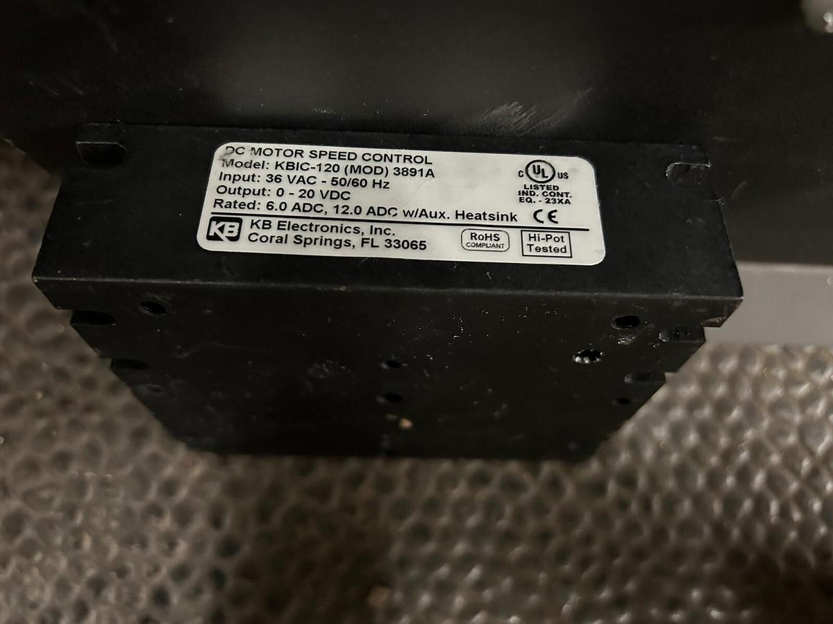 Used KB Electronics KB1C - 120 DC Motor ($150 each) (2 total)