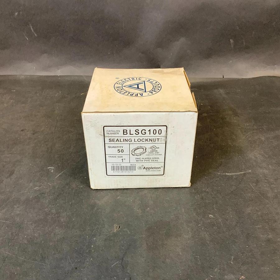 APPLETON BLSG100 1” SEALING LOCKNUT - BOX OF 50 ($20 OBO)