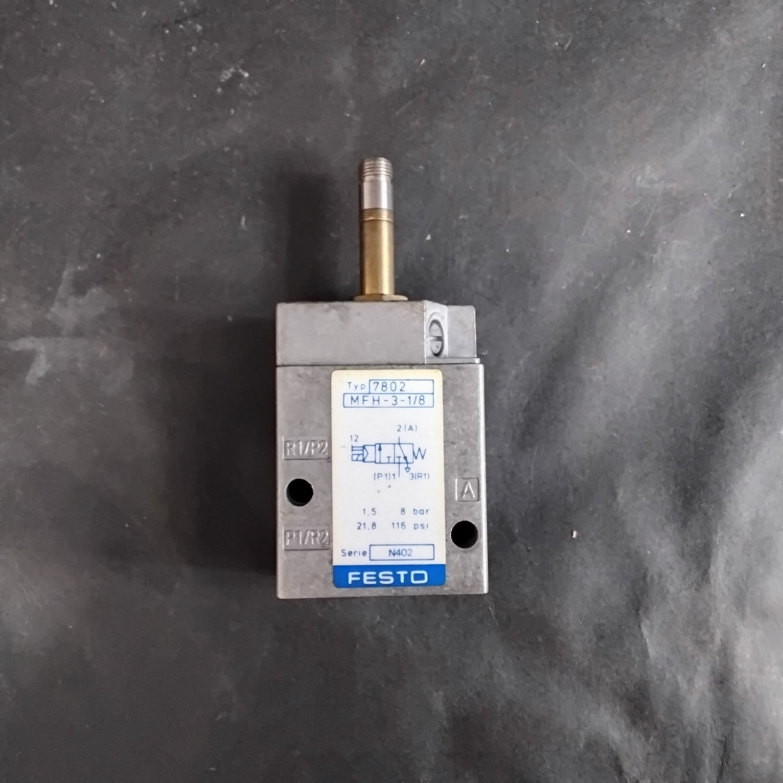 Used FESTO MFH-3-1/8 7802 SOLENOID VALVE ($16 OBO)