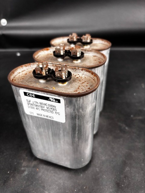 Used CDE 50µF MOTOR RUN CAPACITOR ($20/EACH OBO)