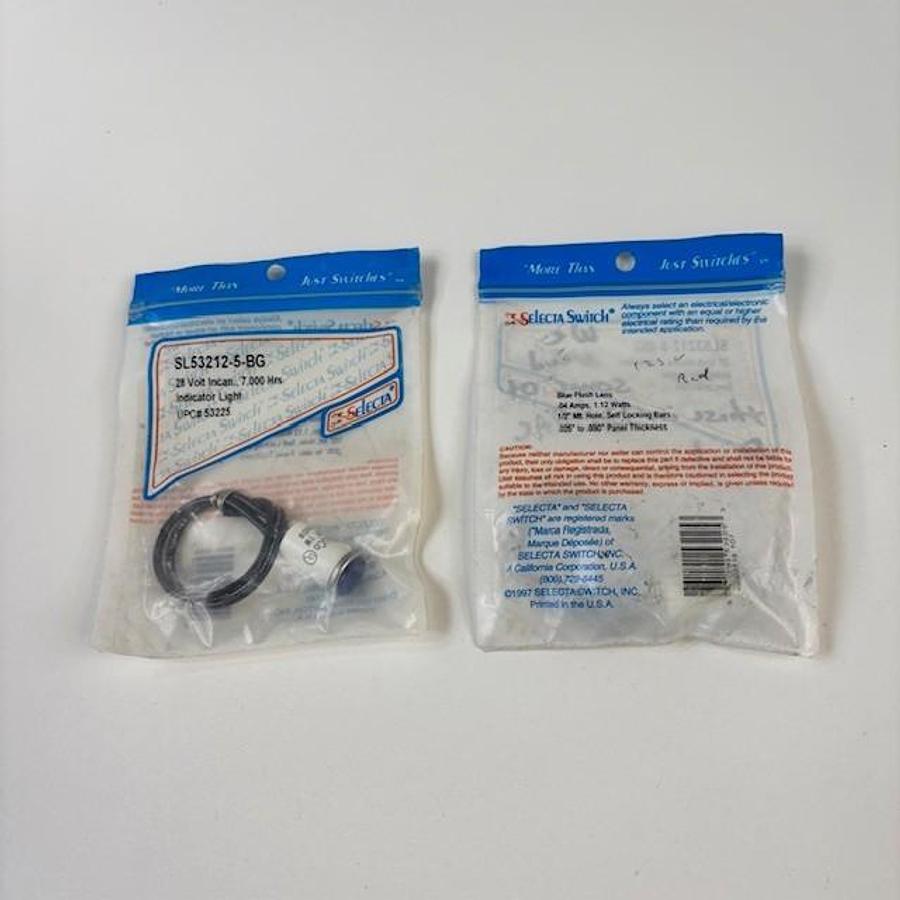 SELECTA SL53212-5-BG BLUE INDICATOR LIGHT 2 PACK