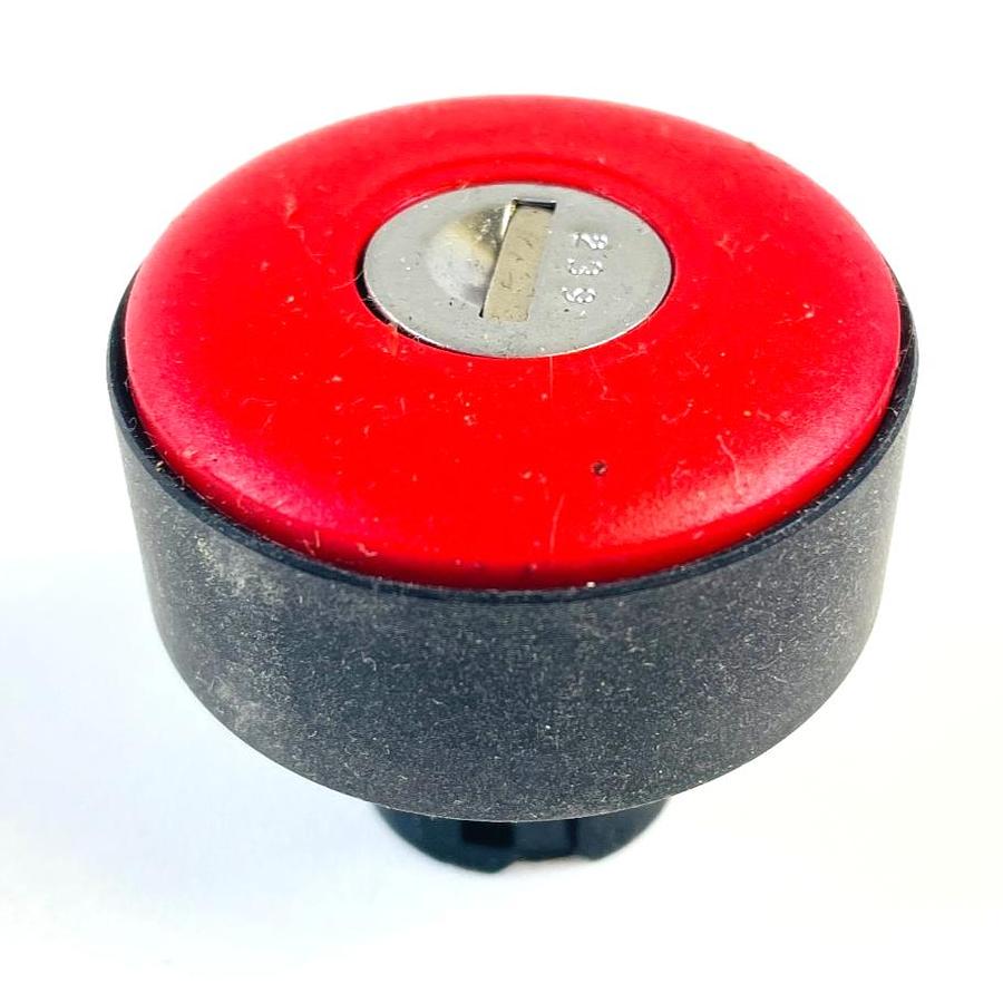 Used CUTLER HAMMER E22GB2 MUSHROOM PUSHBUTTON 40MM RED NEMA 4X LATCH-IN-KEY