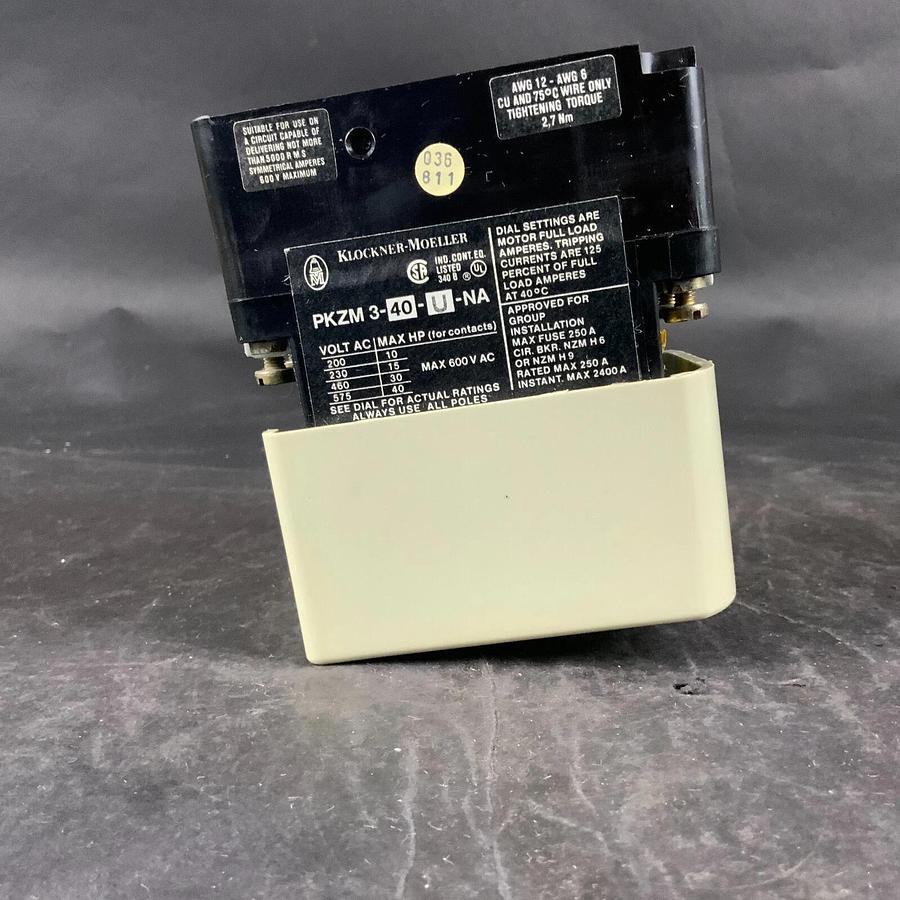 Used MOELLER PKZM3-40-U-NA CIRCUIT BREAKER ($35 OBO)