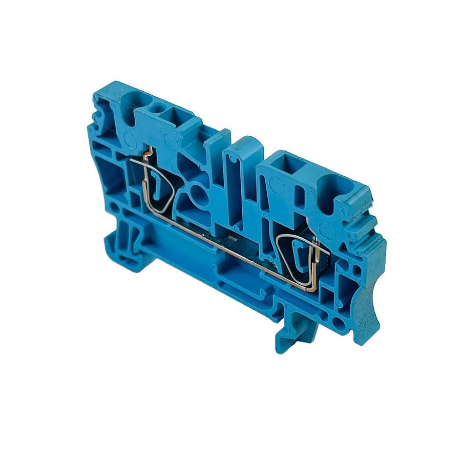Used WEIDMULLER ZDU 2.5 BLUE SPRING CLAMP DIN RAIL TERMINAL BLOCK 800V 24A EX I