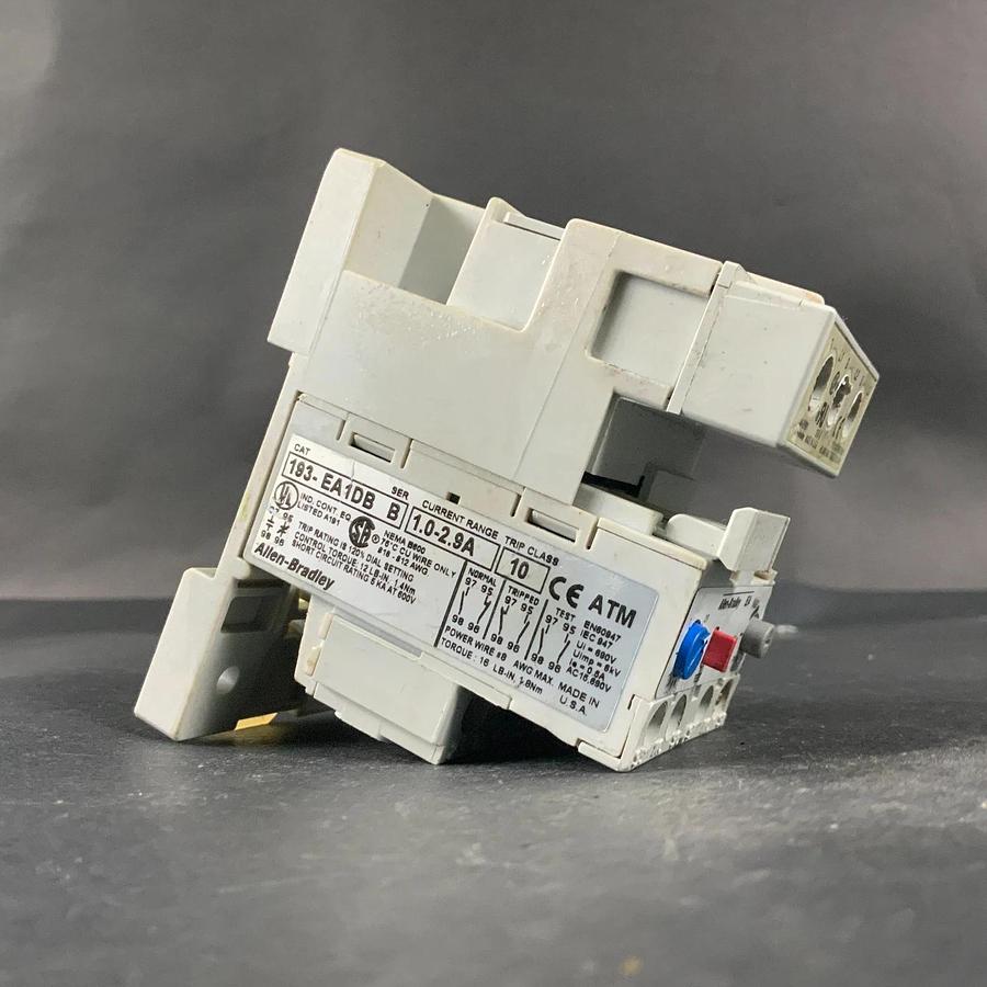 Used ALLEN BRADLEY 193-EA1DB 1.0-2.9A OVERLOAD RELAY ($20 OBO)
