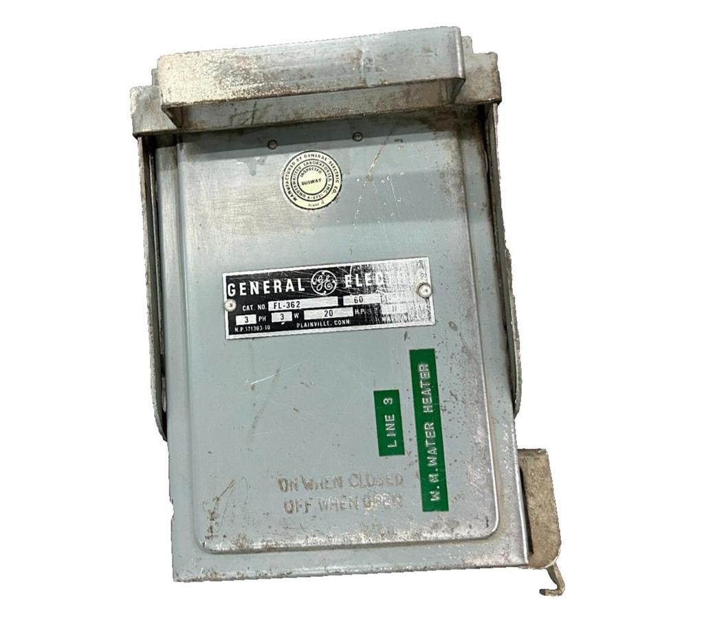 Used GENERAL ELECTRIC FL-362 BUSS PLUG FUSE PLUG INDUSTRIAL ELECTRICAL COMPONENT