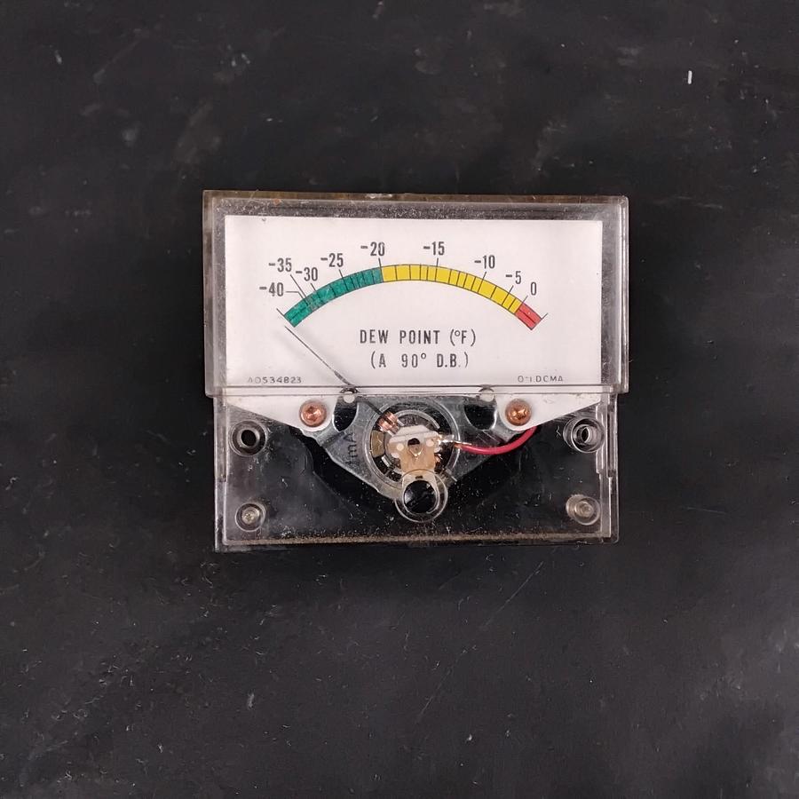 Used VINTAGE DEW POINT METER PANEL GAUGE -40 to 0°F ($15 OBO)