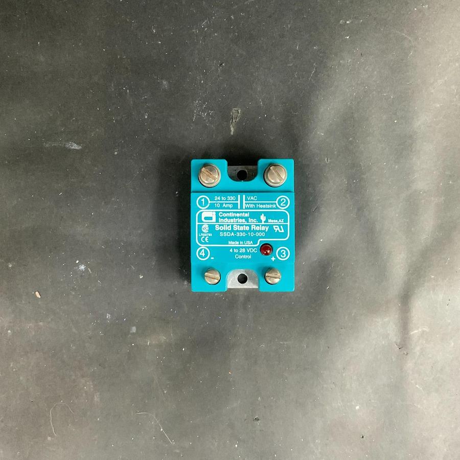 Used CONTINENTAL INDUSTRIES SSDA-330-10-000 SOLID STATE RELAY ($15 OBO)
