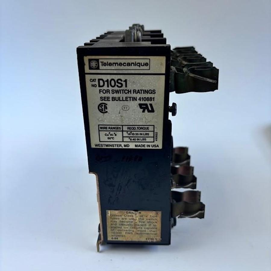 Used TELEMECANIQUE D10S1 FUSE CONTROL SWITCH