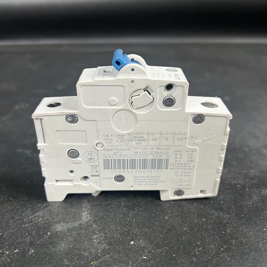 Used ALLEN BRADLEY 1492-SPM1C020 CIRCUIT BREAKER ($28 OBO)