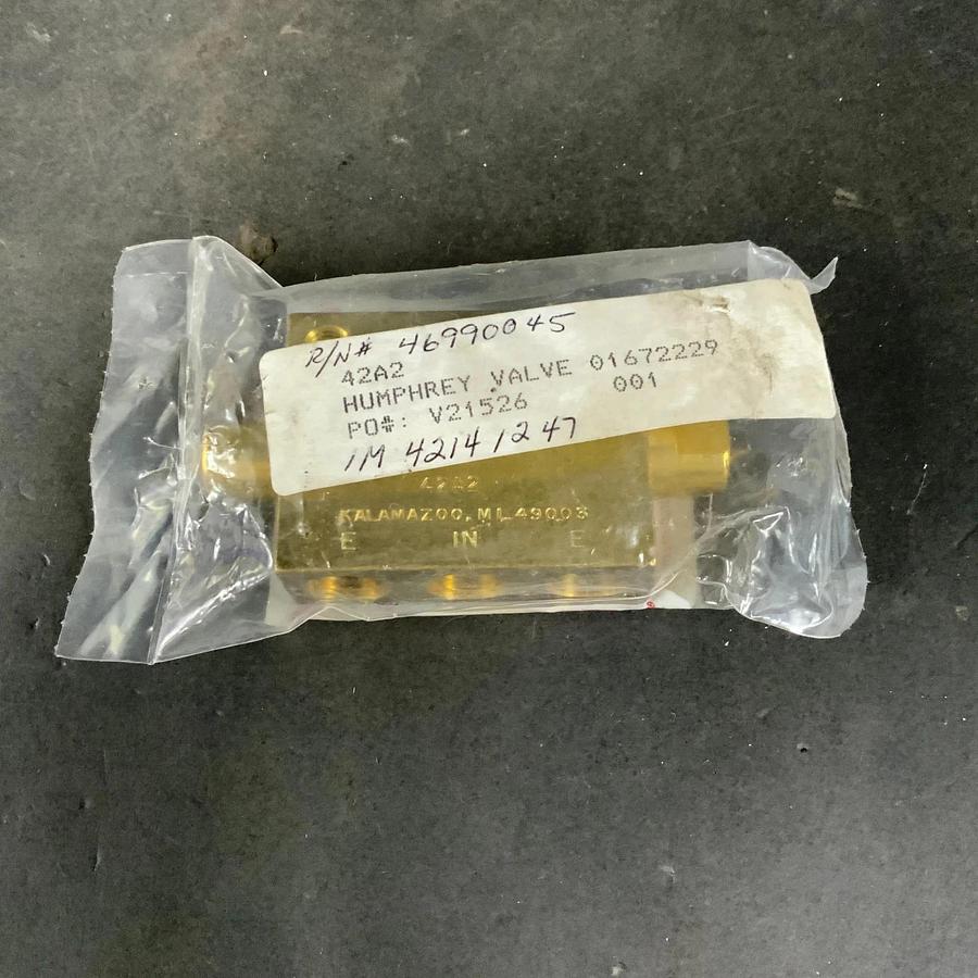 HUMPHREY 42A2 AIR PILOTED VALVE ($110 OBO)