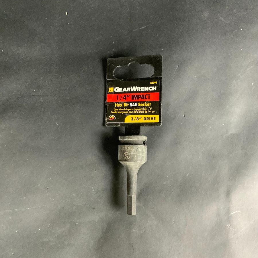 GEARWRENCH 84399 1/4” IMPACT HEX BIT SAE SOCKET ($5 OBO)