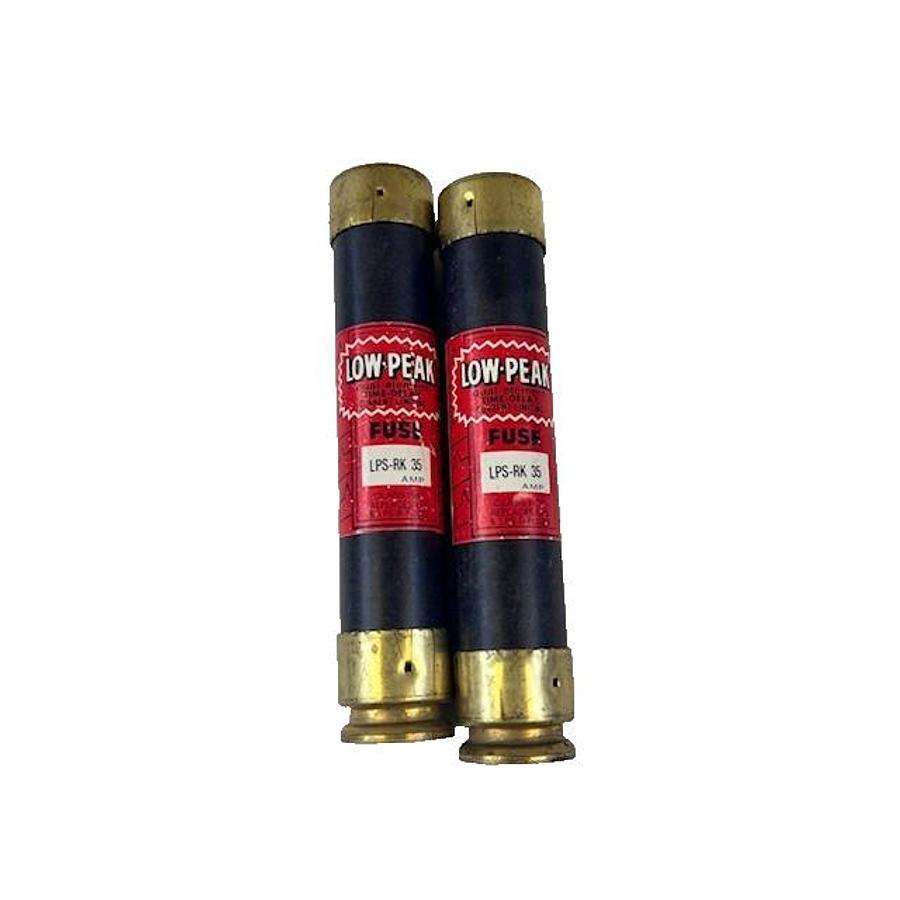 Used BUSSMANN LPS-RK 35 LOW-PEAK FUSES - SET OF 2