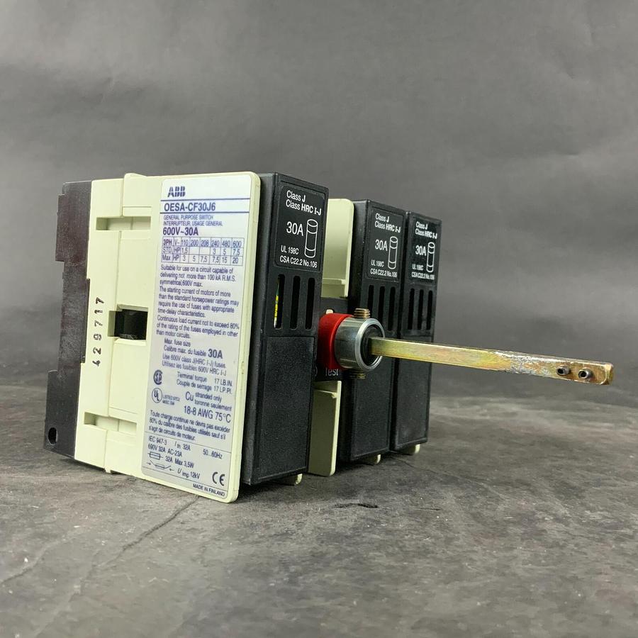 Used ABB OESA-CF30J6 DISCONNECT SWITCH ($35 OBO)