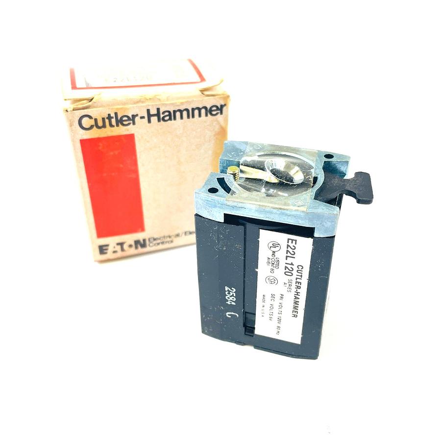 Used CUTLER HAMMER E22L120 TRANSFORMER 110/120V 50/60HZ PRIMARY INDUSTRIAL