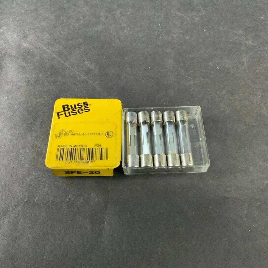 BUSSMANN SFE-20 FUSE - SET OF 5 ($6.50 OBO)