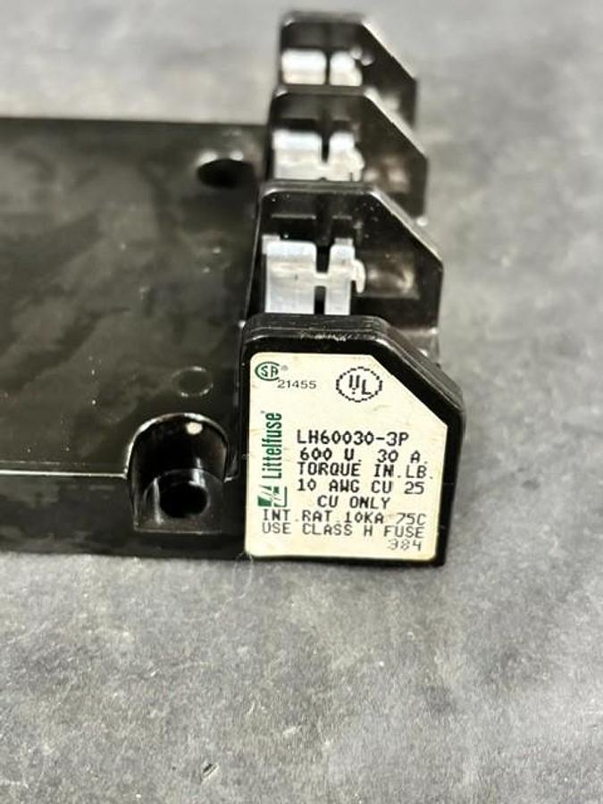 Used LITTELFUSE LH60030-30 FUSE BLOCK