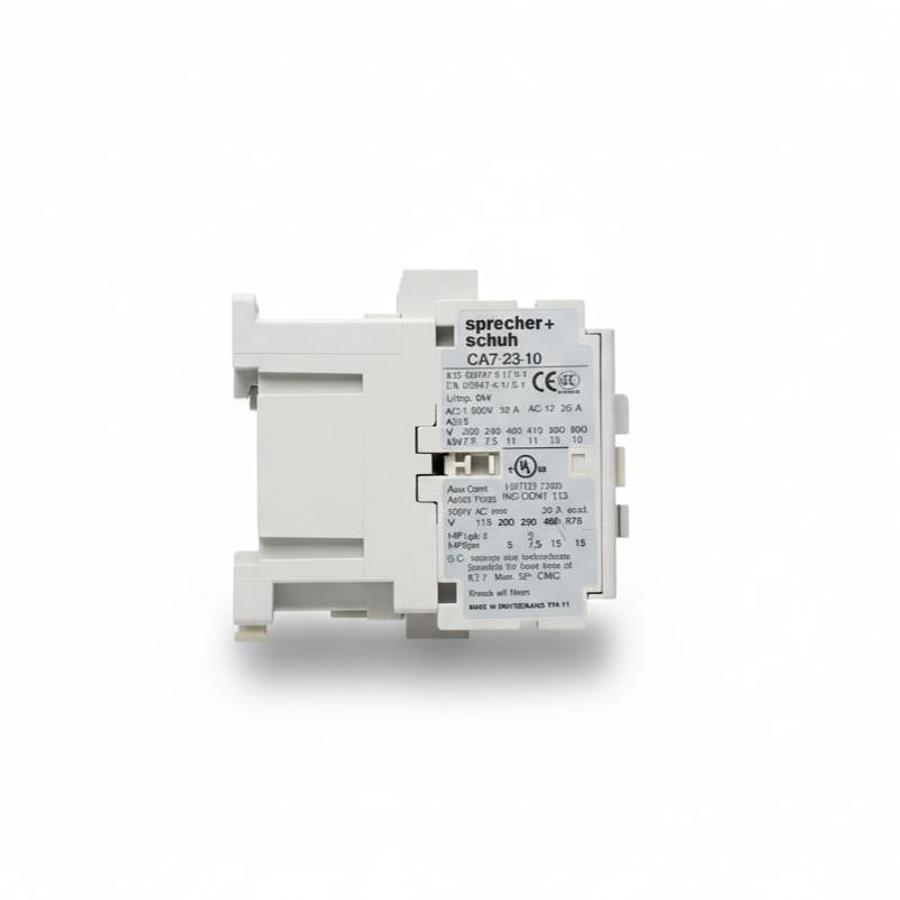 Used SPRECHER SCHUH CA7-23-10 CONTACTOR 3 POLE 7.5HP 230V 15HP 460V DIN RAIL OEM IND