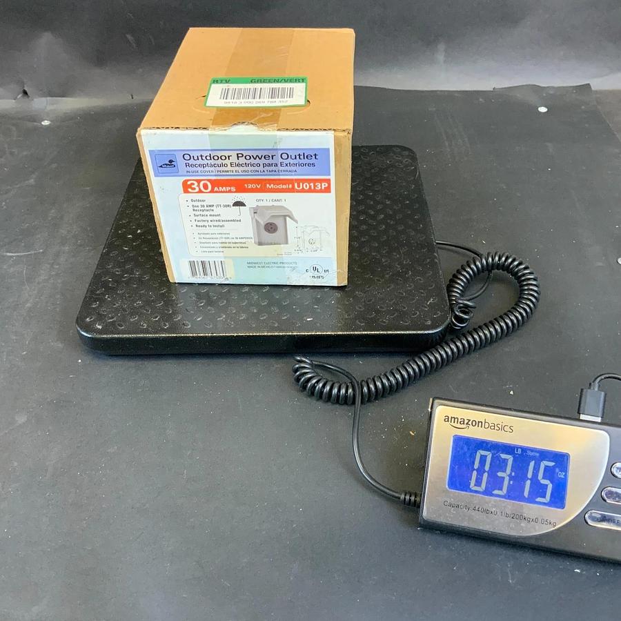 MIDWEST ELECTRIC U013P OUTDOOR POWER OUTLET ($25 OBO) 784567575330