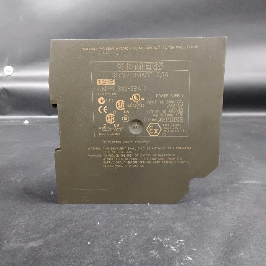 Used SIEMENS SITOP SMART 6EP1332-2BA10 POWER SUPPLY ($35 OBO)