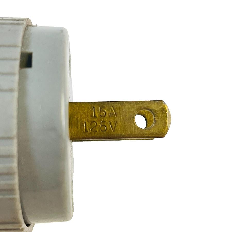 Used RONDALE 1-15P MALE PLUG 15A 125V NEMA 2-POLE 2-WIRE STRAIGHT BLADE
