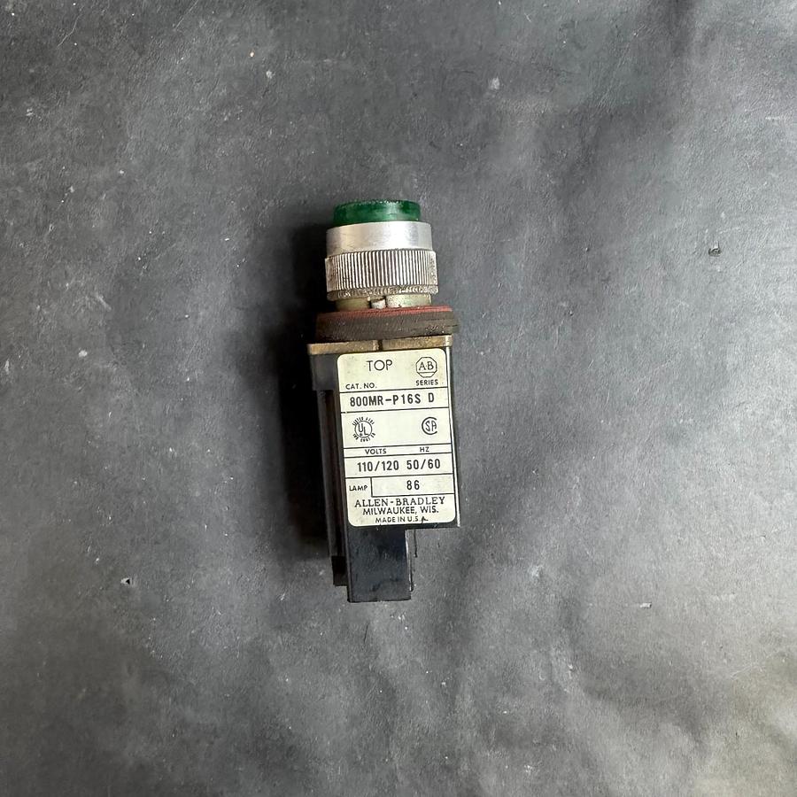 Used ALLEN BRADLEY 800MR-P16S GREEN PILOT LIGHT ($15 OBO)
