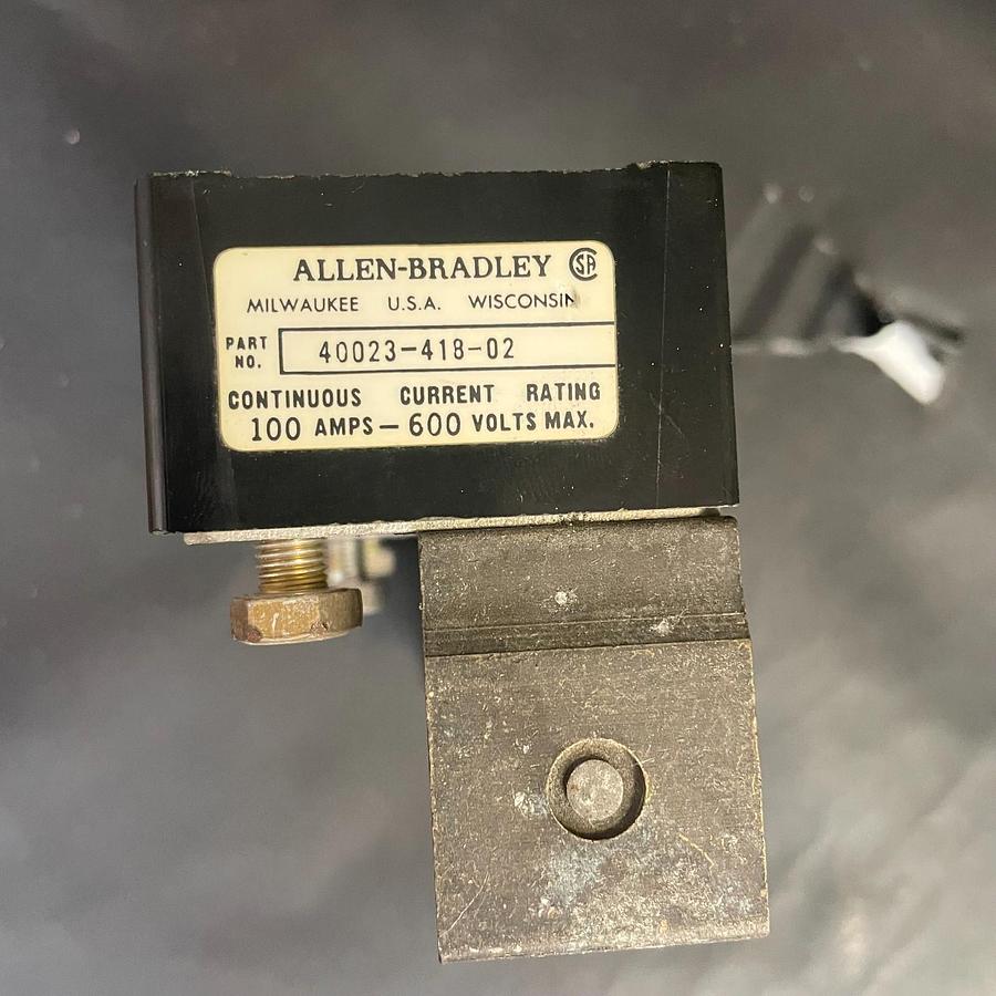 Used ALLEN BRADLEY 40023-418-02 100AMPS 600VOLTS FUSE BLOCK