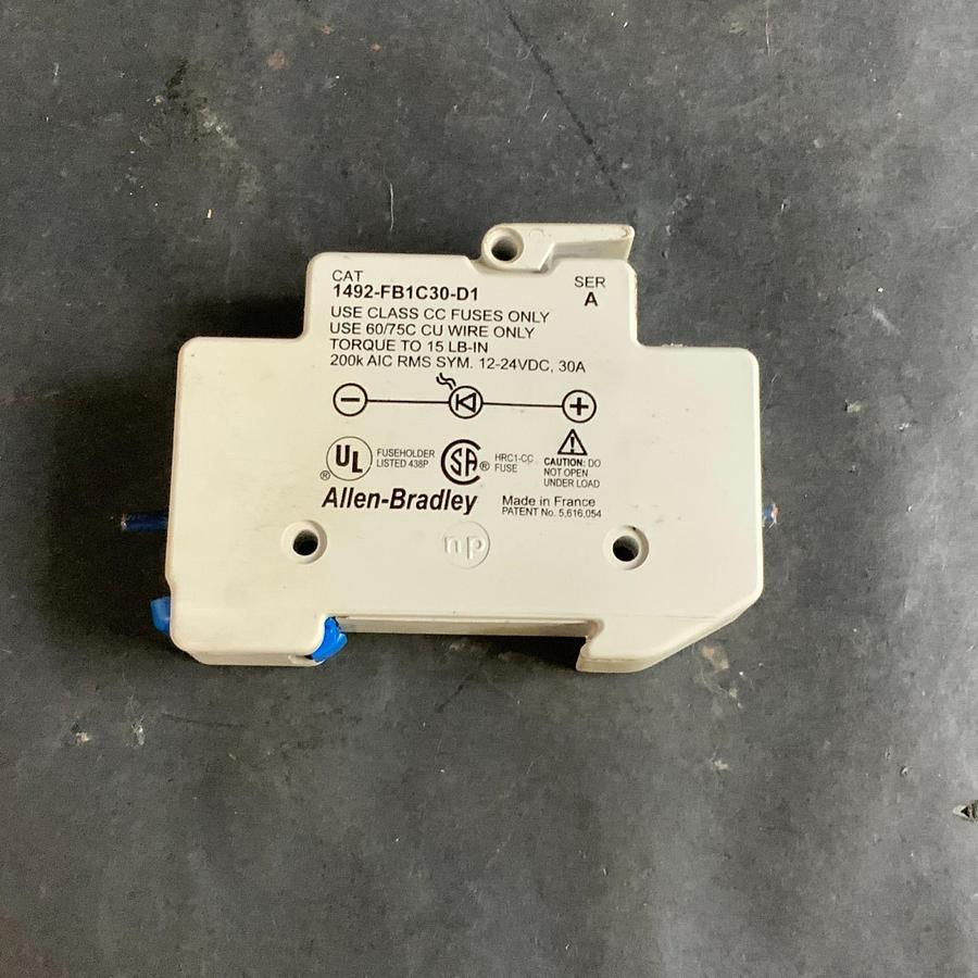 Used ALLEN BRADLEY 1492-FB1C30-D1 FUSE HOLDER CLASS CC ($10 OBO)