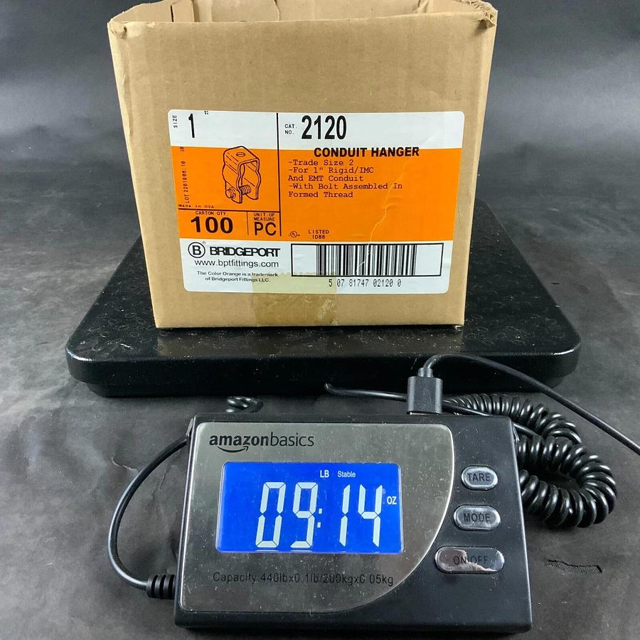 BRIDGEPORT 1”-2120 CONDUIT HANGER-SET OF 100 ($60 OBO)