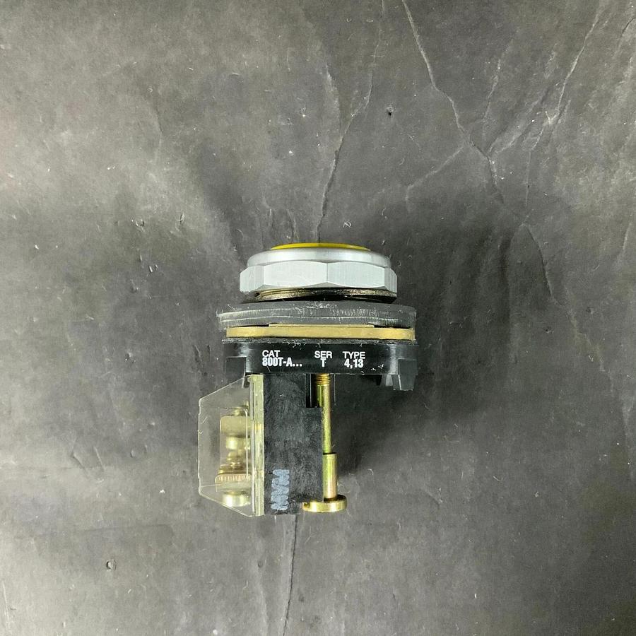 Used ALLEN BRADLEY 800T-A YELLOW PUSHBUTTON ($10 OBO)