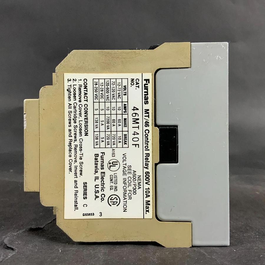 FURNAS 46MT40F CONTROL RELAY ($35 OBO)