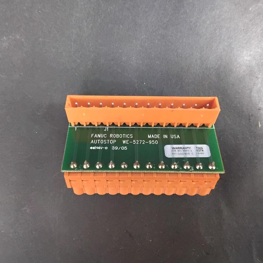 Used FANUC ROBOTICS WE-5272-950 AUTOSTOP CIRCUIT BOARD ($14 OBO)