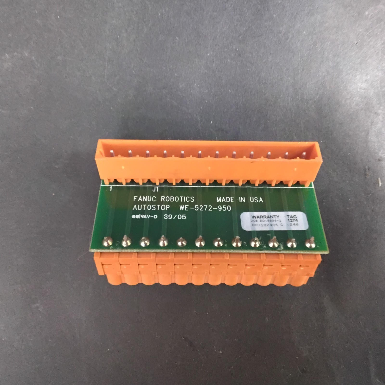 Used FANUC ROBOTICS WE-5272-950 AUTOSTOP CIRCUIT BOARD ($14 OBO)