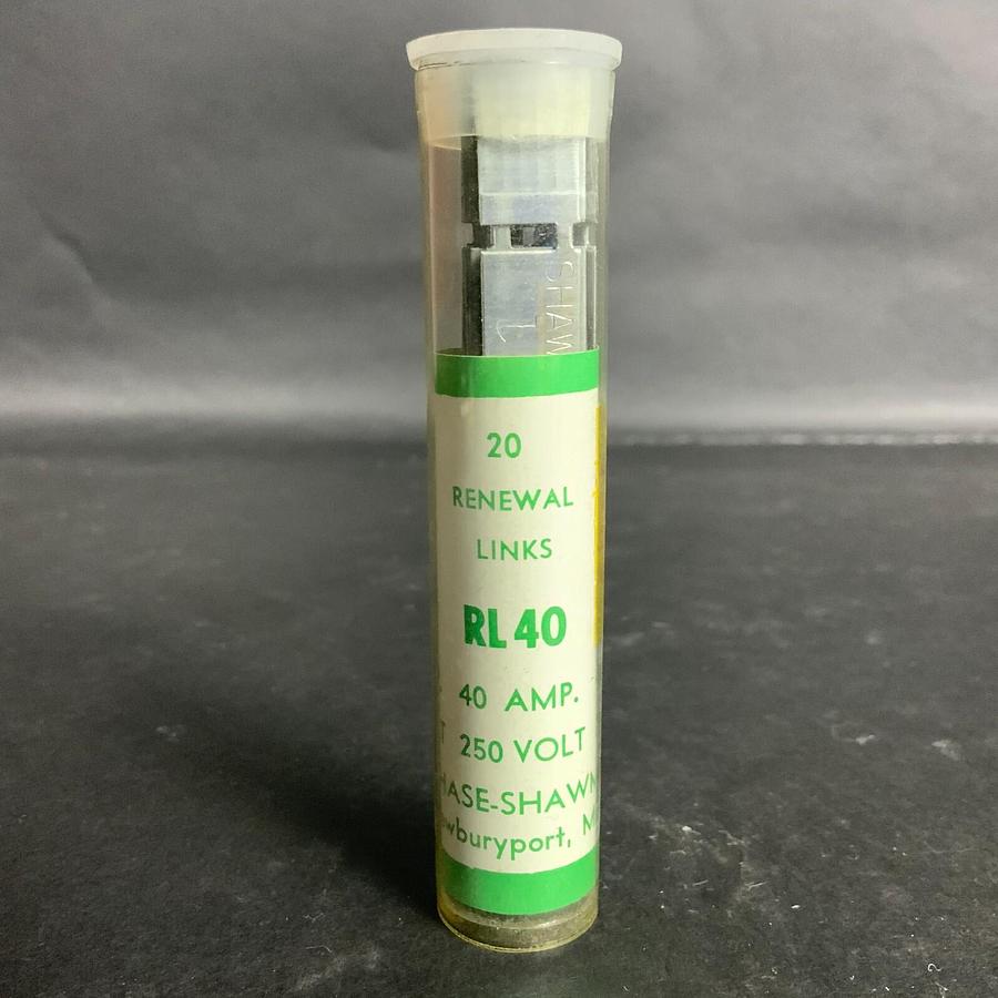 Used FERRAZ SHAWMUT RL40 RENEWAL FUSE LINKS - PACK OF 20 ($14 OBO)