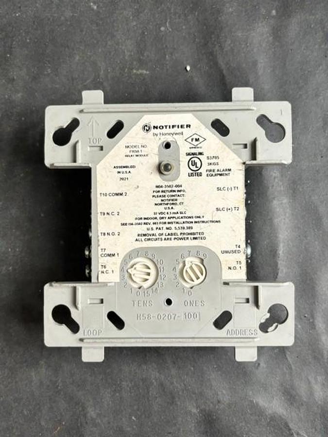 Used HONEYWELL NOTIFIER FRM-1 RELAY CONTROL MODULE