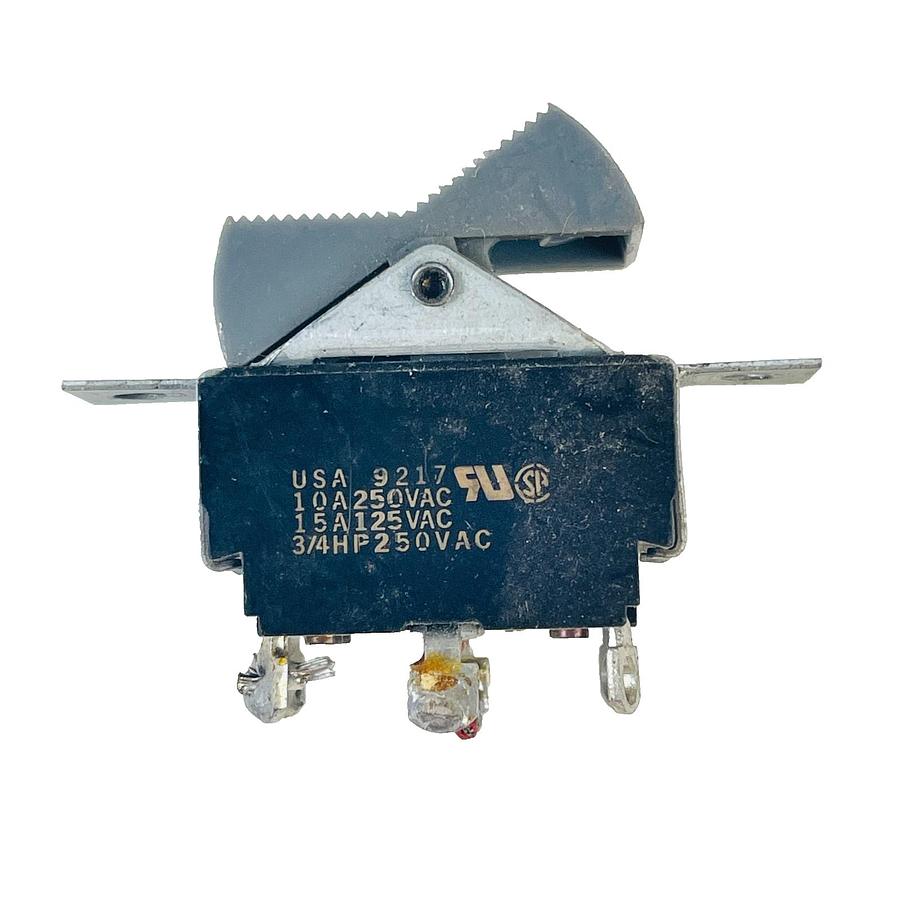 Used CUTLER HAMMER ROCKETTE 8050/8055 GRAY PADDLE SWITCH DPDT 15A 125VAC 10A 250VAC