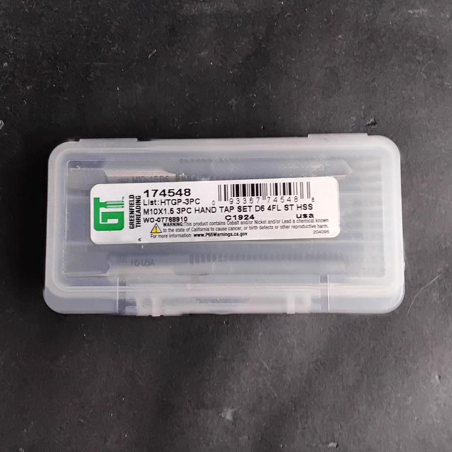 Used GREENFIELD THREADING M10X1.5 HAND TAP - SET OF 2 ($40 OBO)
