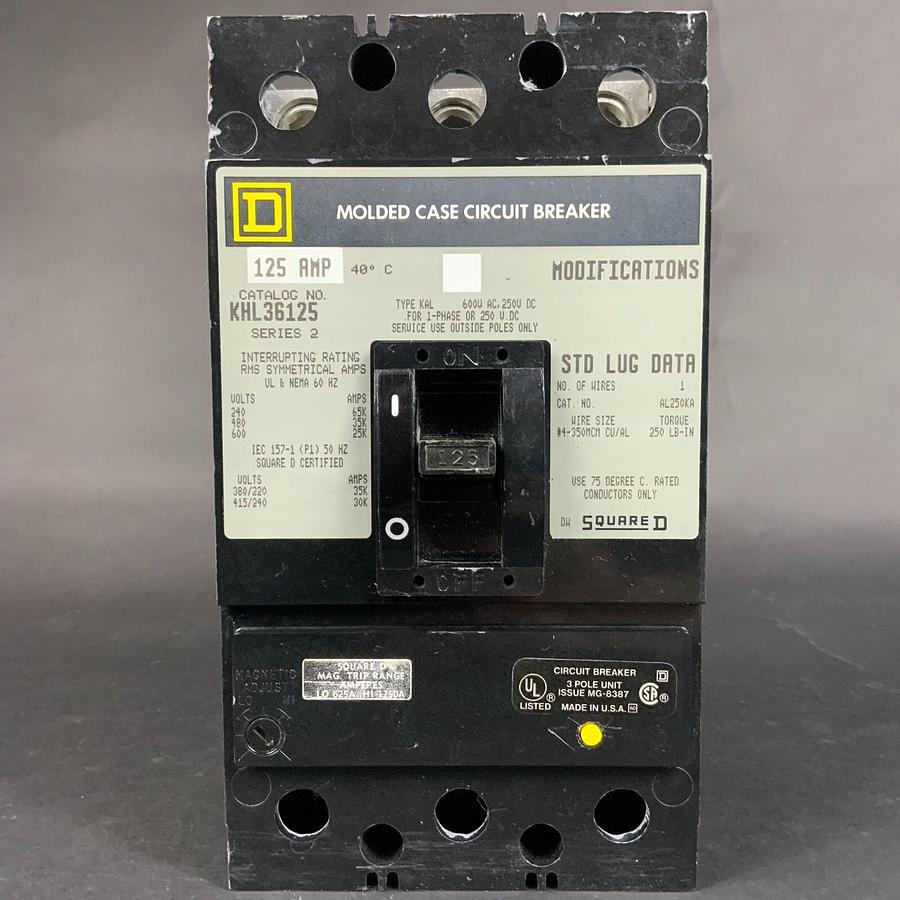 Used SQUARE D KHL36125 CIRCUIT BREAKER ($600 OBO)