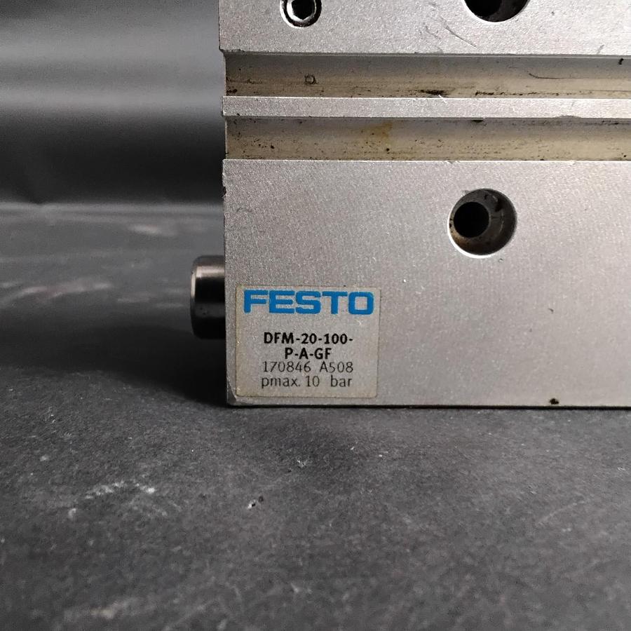 Used FESTO DFM-20-100-P-A-GF PNEUMATIC CYLINDER ($125 OBO)
