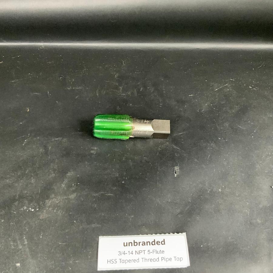 Used Unbranded 3/4-14 NPT 5-FLUTE HSS TAPERED THREAD PIPE TAP ($10 OBO)
