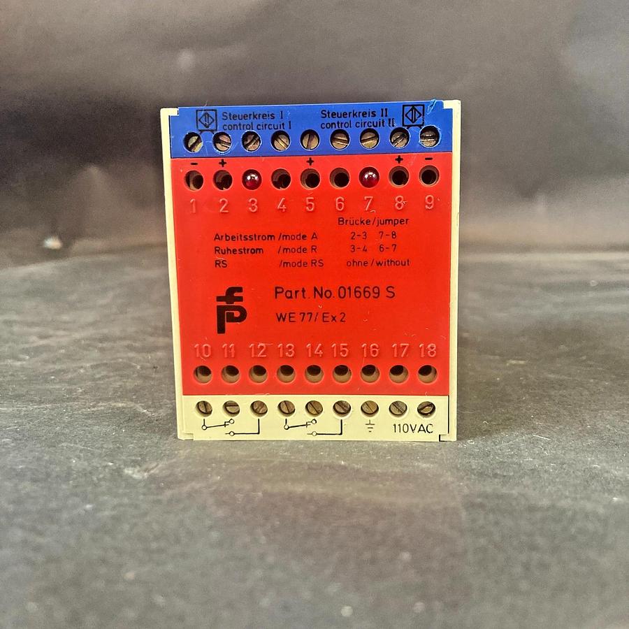 Used PEPPERL FUCHS WE 77/EX-2 110V SWITCH ISOLATOR ($50 OBO)