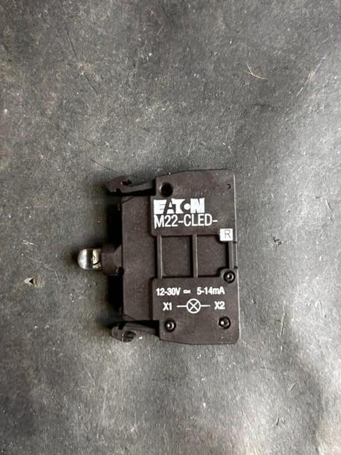 Used EATON M22-CLED-R PILOT LIGHT CONTACT BLOCK ($6 OBO)