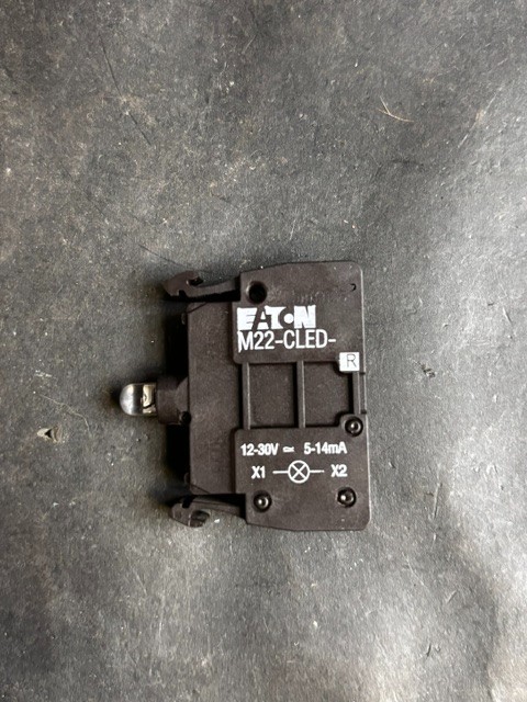 Used EATON M22-CLED-R PILOT LIGHT CONTACT BLOCK ($6 OBO)