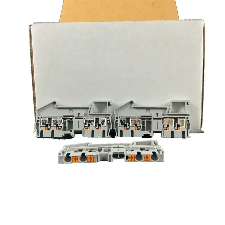 Used LOT OF 20 PHOENIX CONTACT PIT 2.5-QUATTRO TERMINAL BLOCK 4 WIRE | REFURBISHED