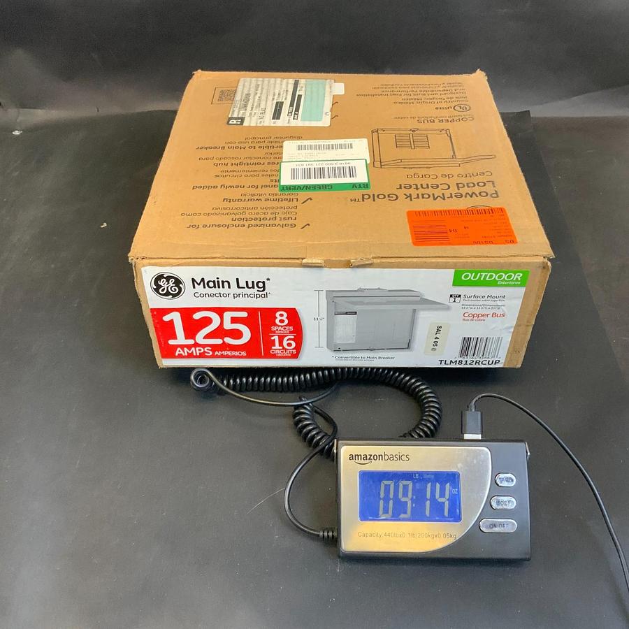 Used GE TLM812RCUP MAIN LUG LOAD CENTER ELECTRICAL POWER DISTRIBUTION PANEL