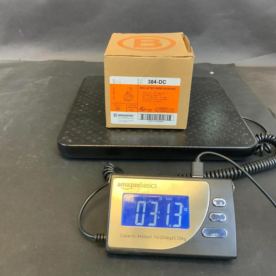 BRIDGEPORT 384-DC 1-1/4" INSULATED GROUND BUSHING - BOX OF 20 ($50 OBO)